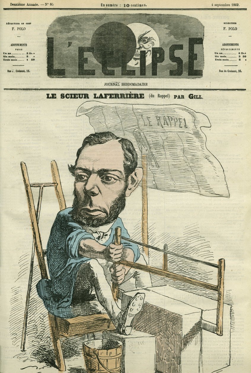 Edouard Lafferiere (1841-1901), francuski sędzia i polityk. Okładka w „”L