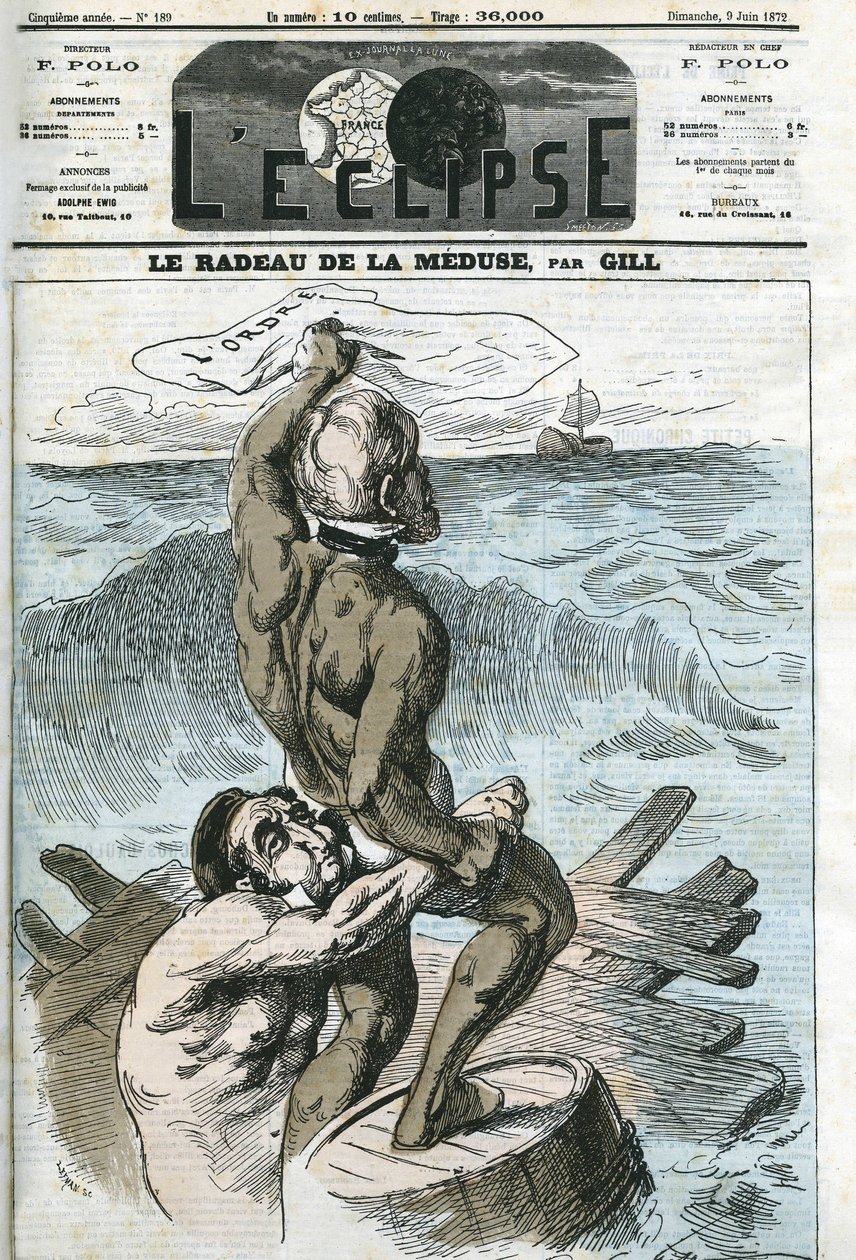 Eugene Rouher (1814-1884) i Clement Duvernois (1836-1879), politycy francuscy. Okładka w „” L