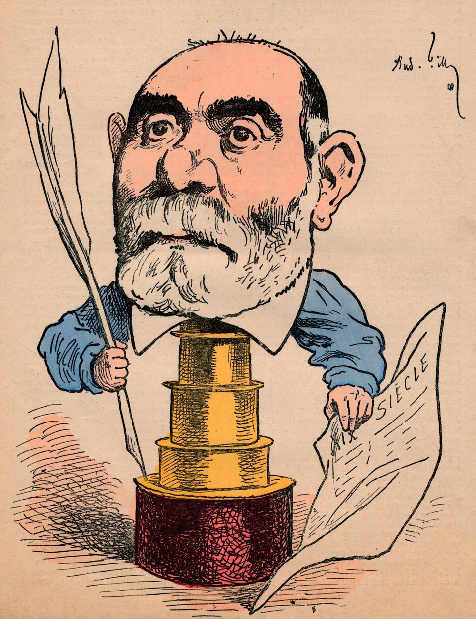 Franciszka Sarceya, ok. 1880 r. autorstwa Andre Gill