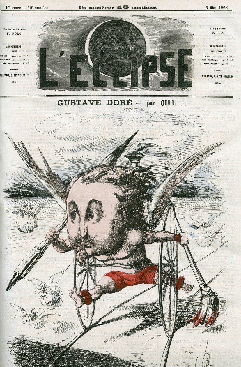 Gustave Dore (1832-1883), francuski malarz, ilustrator i rysownik. Okładka w „” L