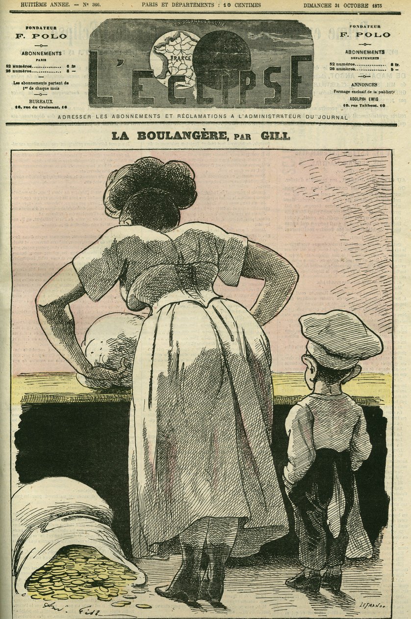 Ilustracja piekarni. Okładka w „” L