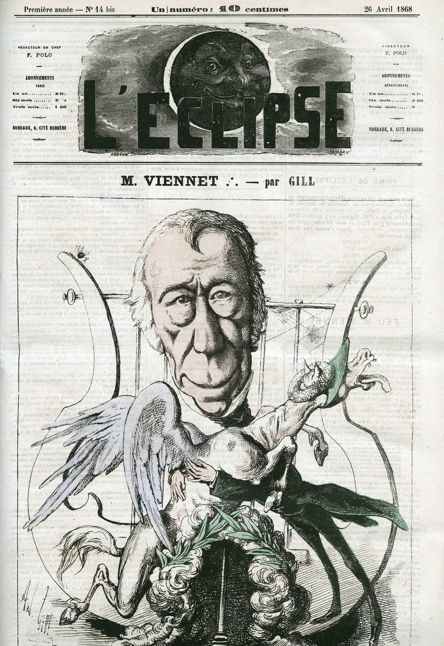 Jean-Pons-Guillaume Viennet (1777-1868), francuski poeta, dramaturg i polityk. Okładka w „”L