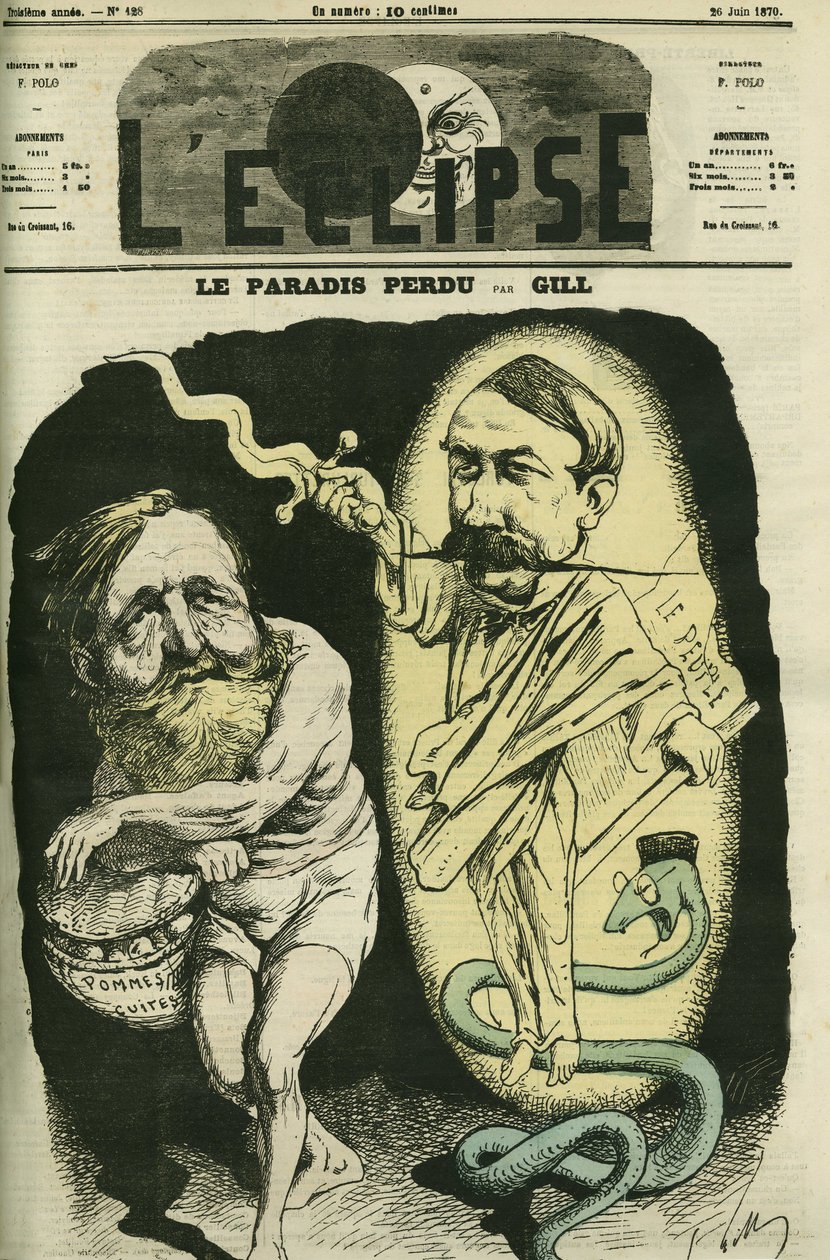 Le Paradis Perdu, Clement Duvernois/Adam (1836-1879) raj łowiecki autorstwa Vitu/L