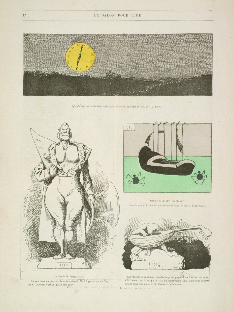„Le Salon Pour Rire”, z Gill-Revue, 1868 autorstwa Andre Gill