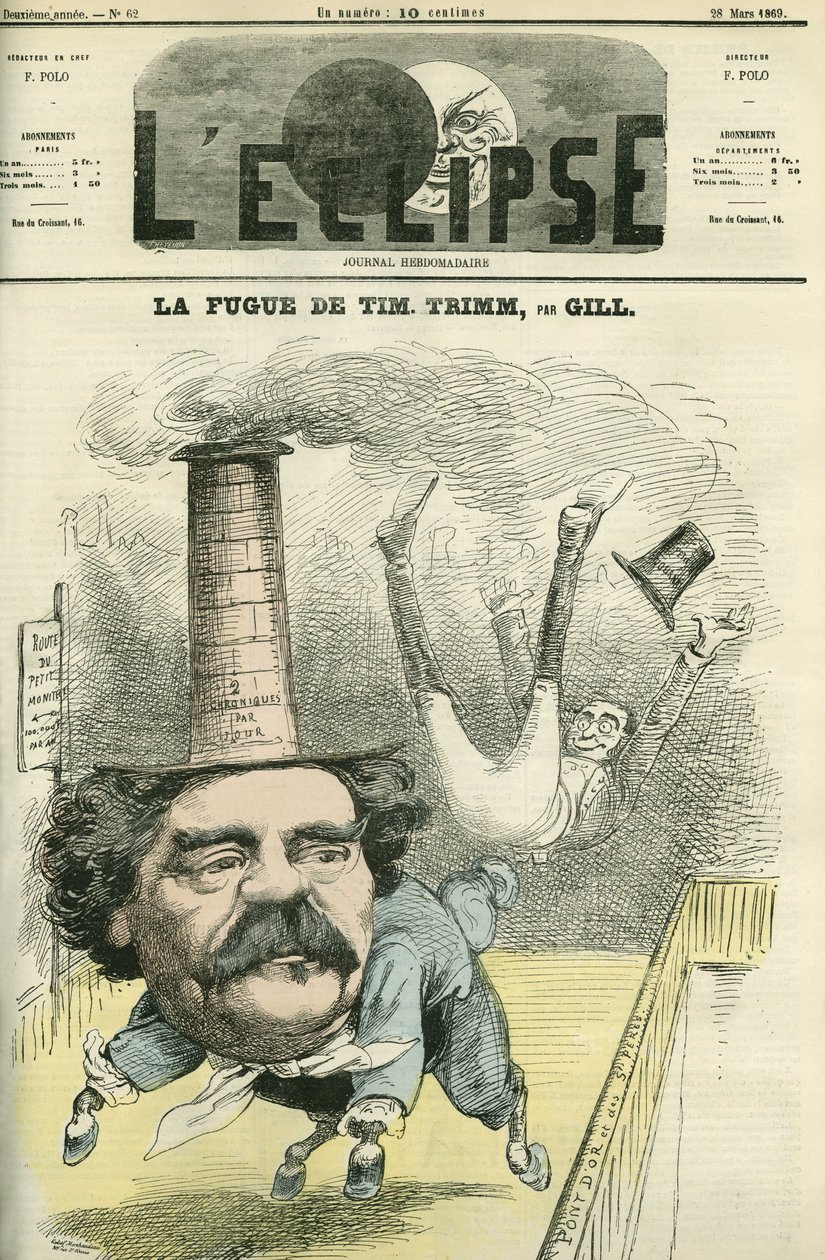 Leo Lespes dit Timothy Trim (1815-1875), francuski dziennikarz. Okładka w „” L