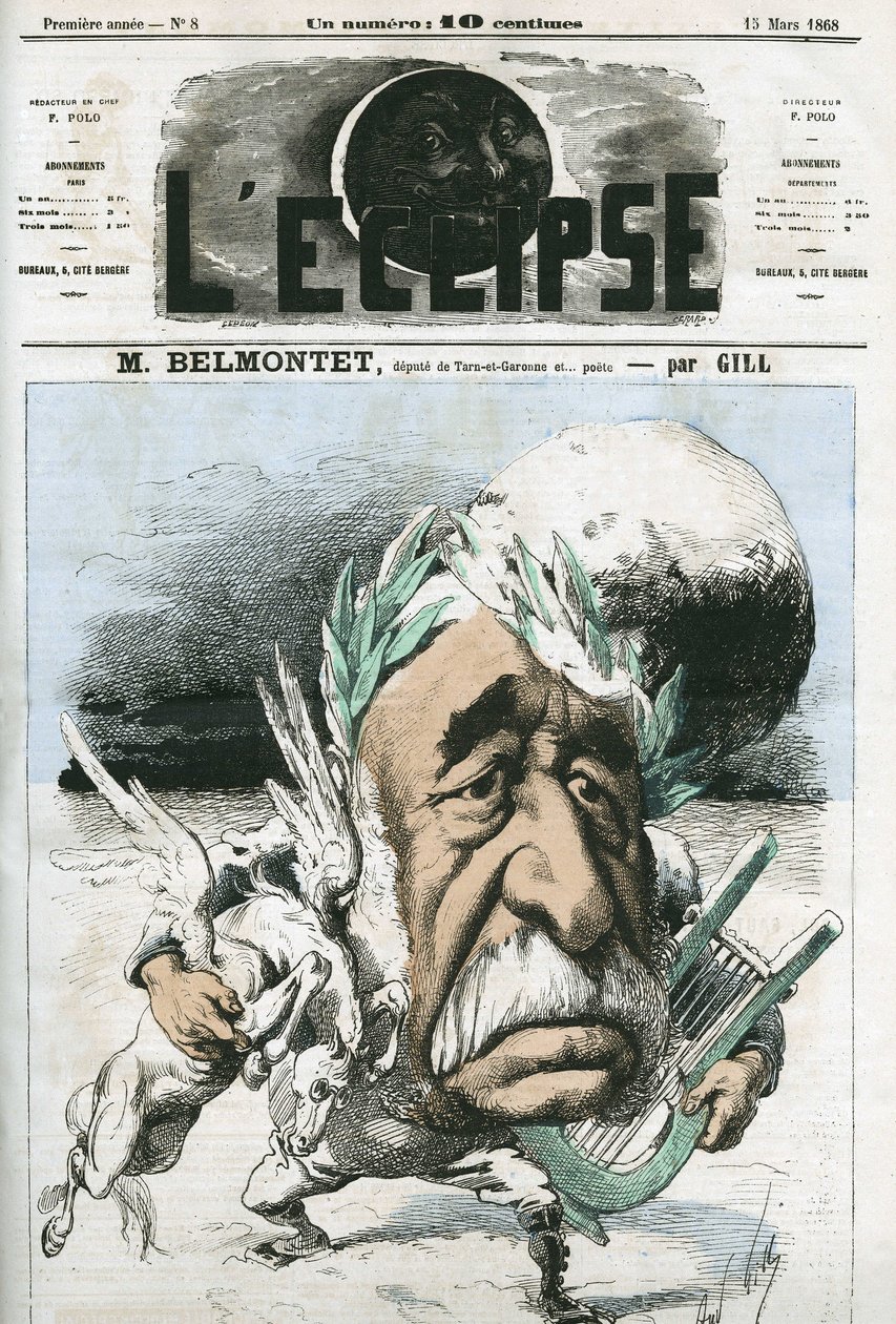 Louis Belmontet (1799-1879), francuski poeta i polityk. Okładka w „” L
