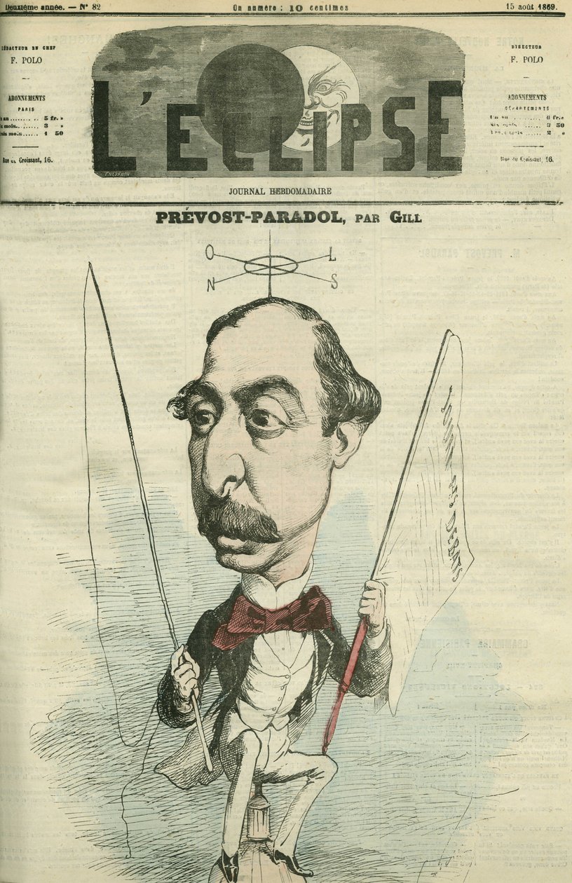 Lucien Anatole Prevost-Paradol (Prevost Paradol) (1829-1870), francuski krytyk literacki. Okładka w „” L