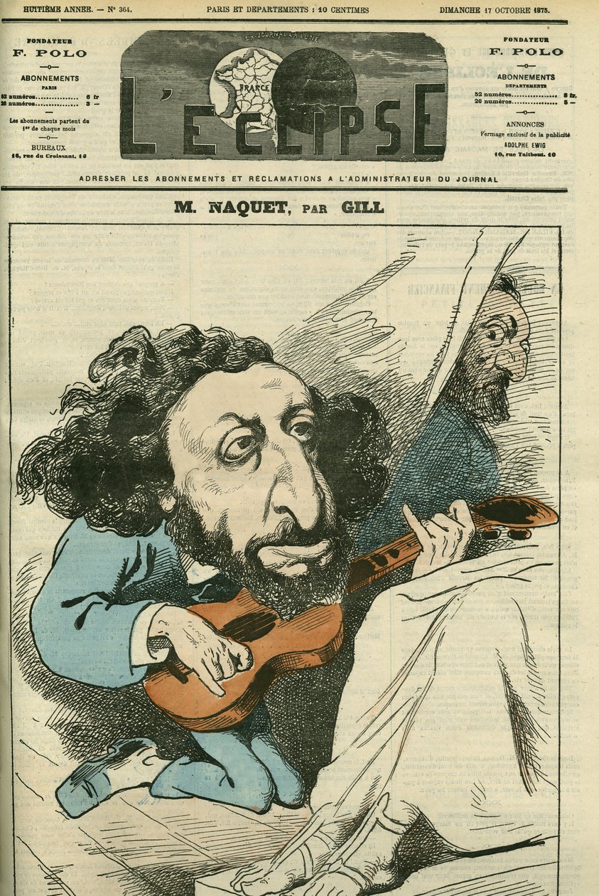 Portret Alfreda Naqueta (1834-1916), francuskiego polityka. Okładka w „”L