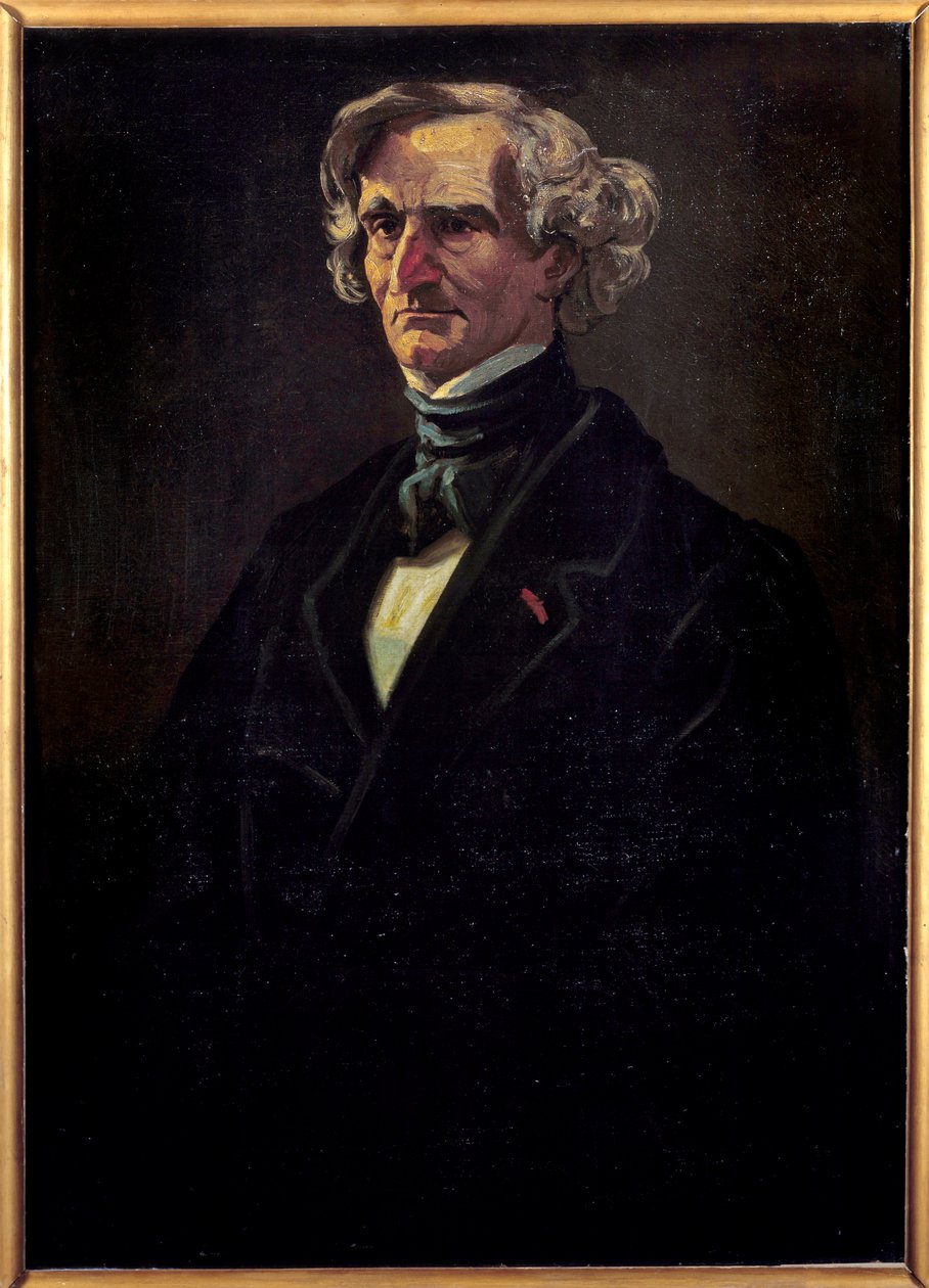 Portret Hectora Berlioza (1803-1869), francuskiego kompozytora. Obraz Andre Gilla (1840-1885) autorstwa Andre Gill