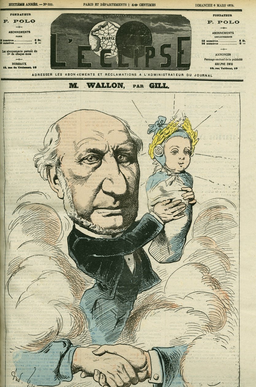 Portret Henri Wallona (1812-1904), francuskiego historyka i polityka, uważanego za ojca Republiki. Okładka w „” L