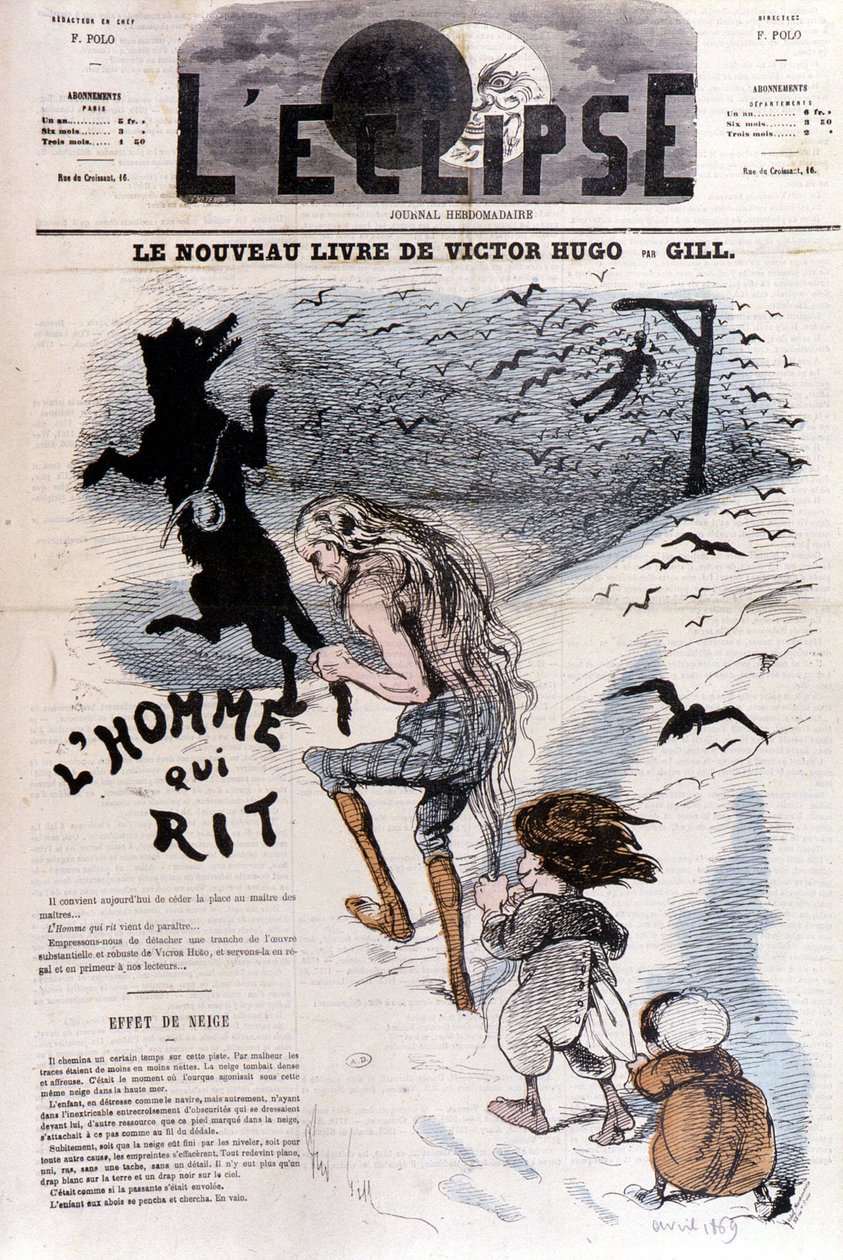 Człowiek, który się śmieje Victor Hugo – Gill, w „”L