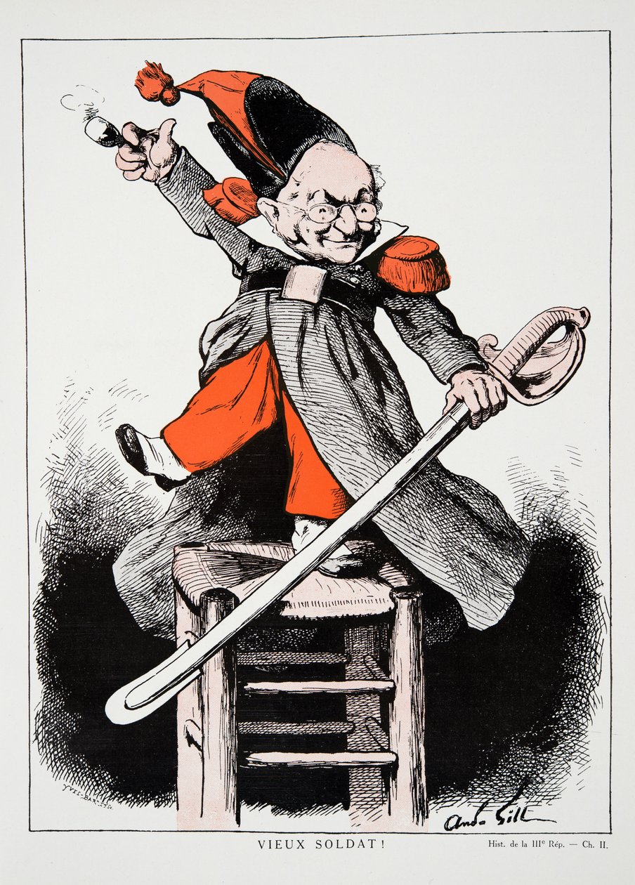 Stary Żołnierz!, z Historii III RP, t. I, Historia polityczna, wyd. 1933 autorstwa Andre Gill