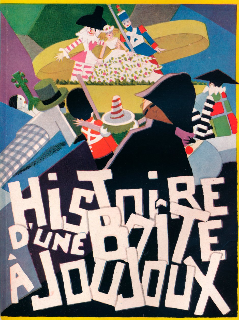 Projekt okładki Andre Helle dla wydmy Histoire Boite a Joujoux, 1926, 1929 autorstwa Andre Helle