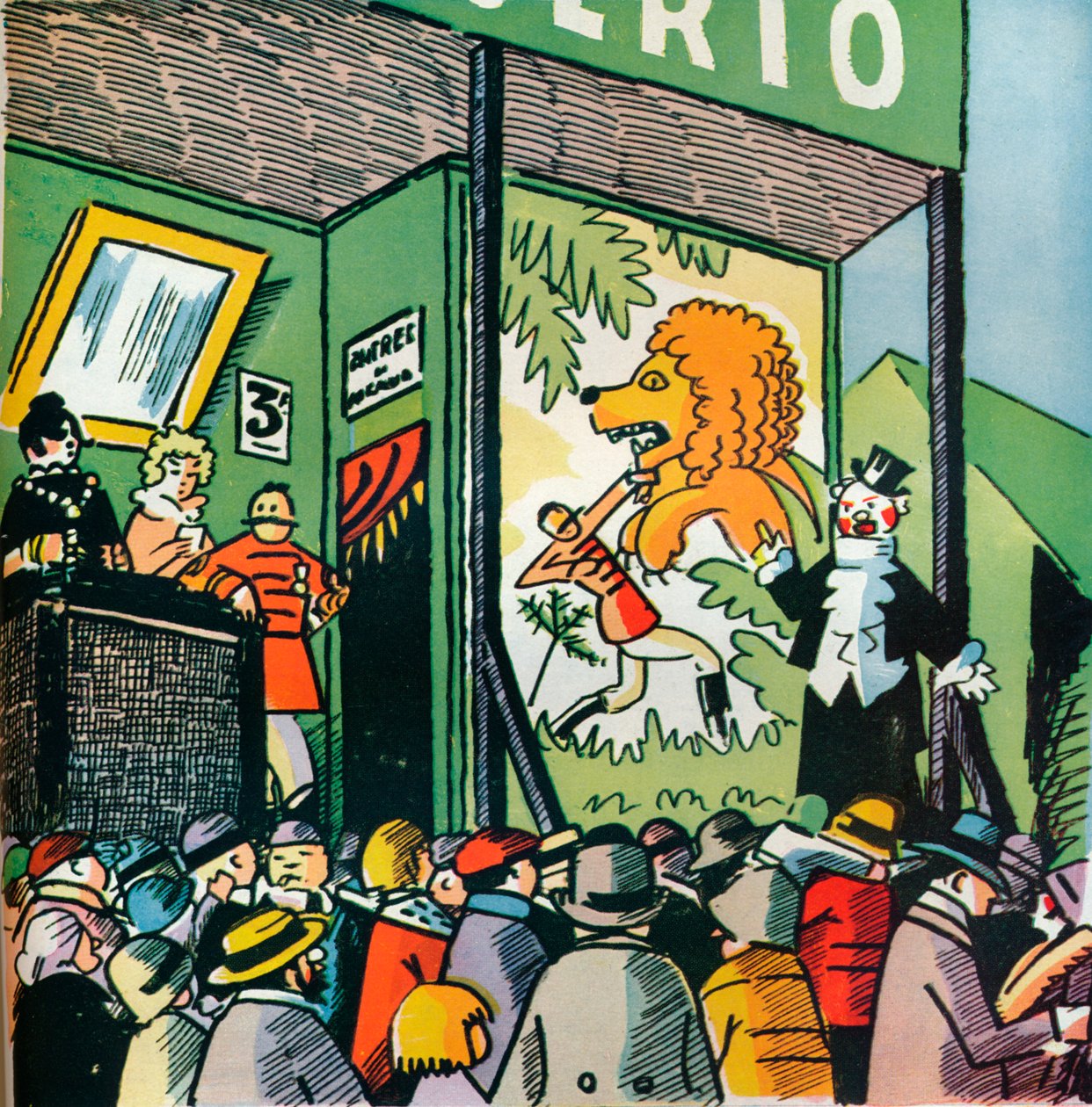 Ilustracja Andre Helle z Fables de la Fountaine, 1922, 1929 autorstwa Andre Helle