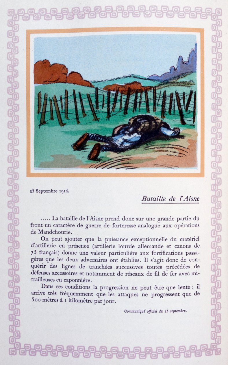 Bitwa pod Aisne, 25 września 1914, 1919 autorstwa Andre Helle