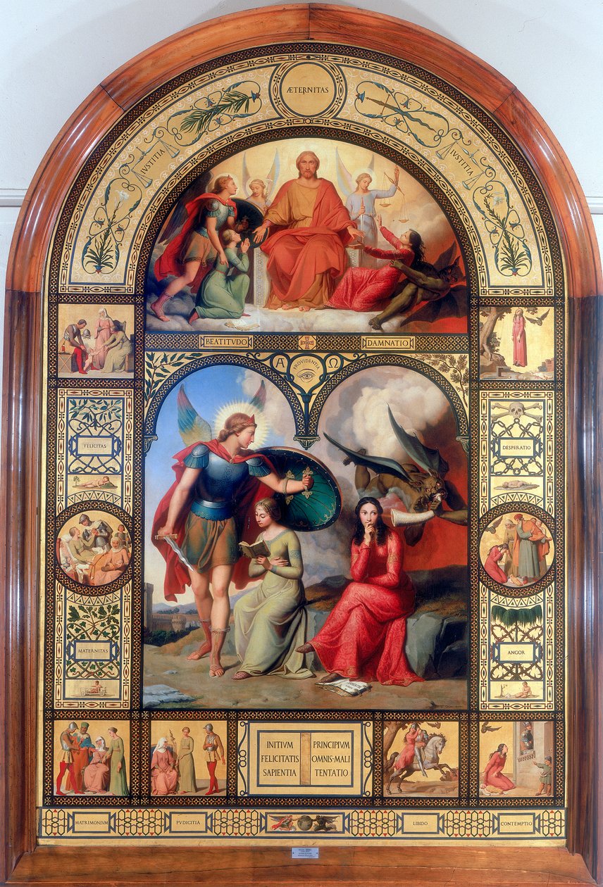 Dobro i zło, XIX wiek autorstwa Andre Jacques Victor Orsel
