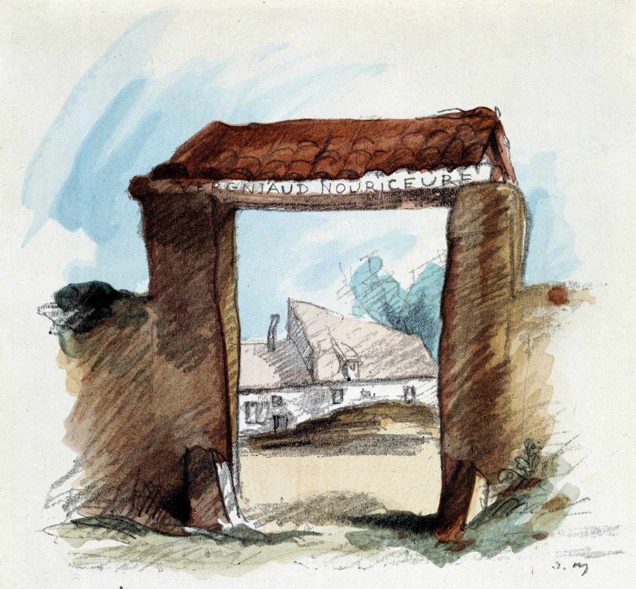 Ilustracja Andre Mare (1885 - 1932) do powieści „Pułkownik Chabert” Honore de Balzac autorstwa Andre Mare