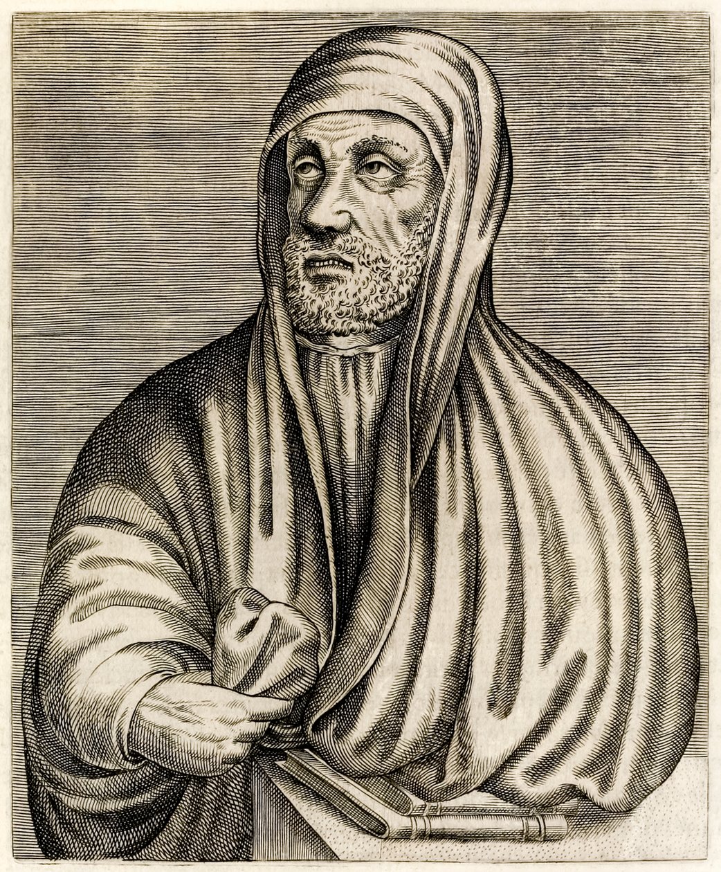 Awicenna lub Ibn Sina: perski erudyta, z Prawdziwych portretów André Théveta opublikowanych w 1584 roku autorstwa Andre Thevet