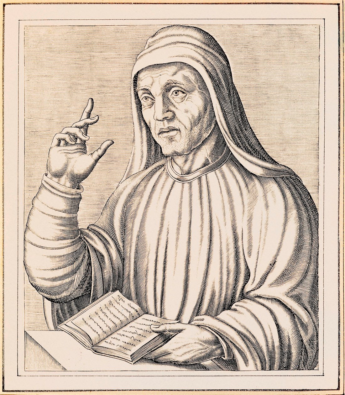 Portret Alcuin autorstwa Andre Thevet