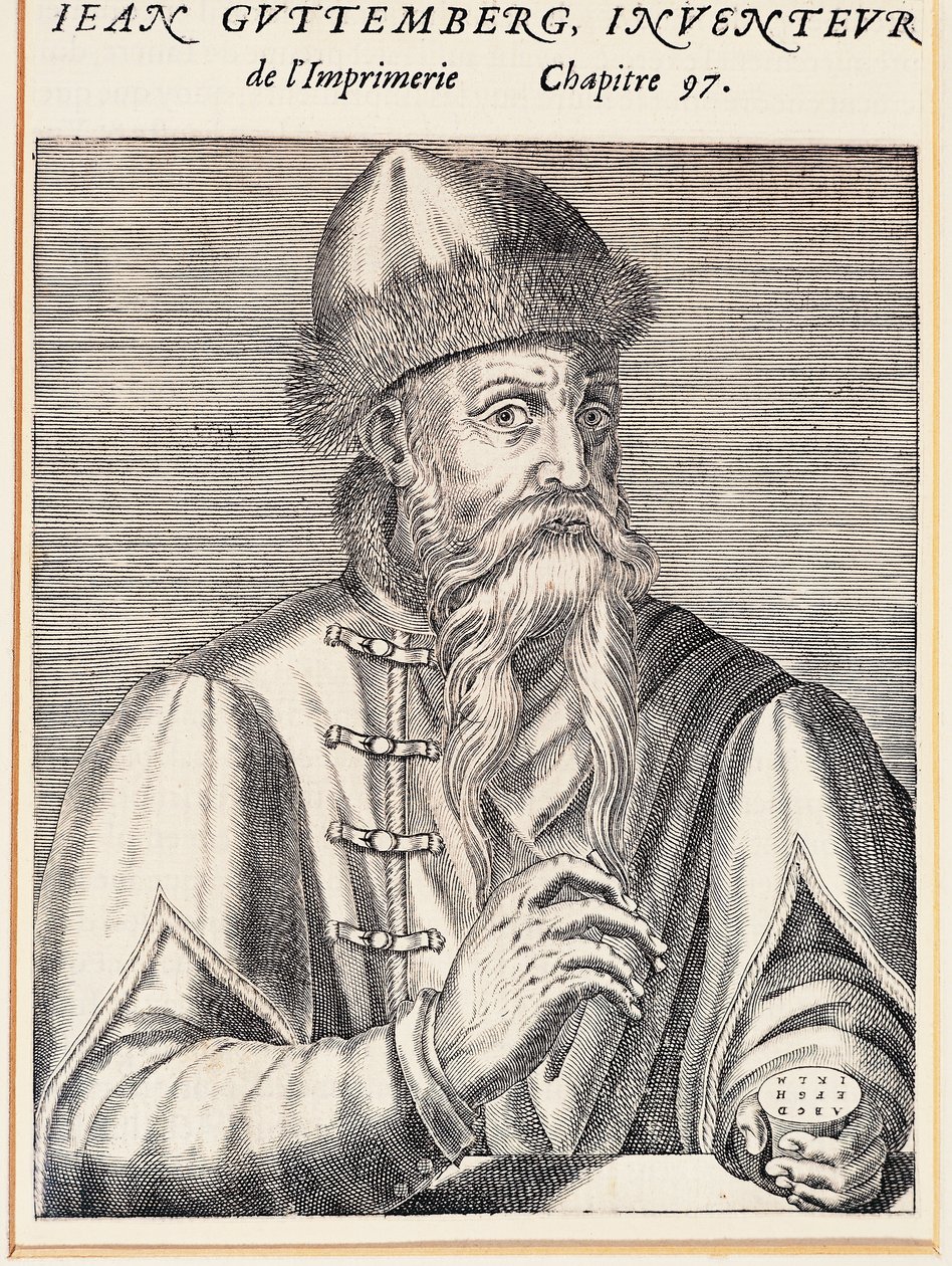 Portret Johanna Gutenberga (Moguncja, ok. 1394-1399-Moguncja) autorstwa Andre Thevet