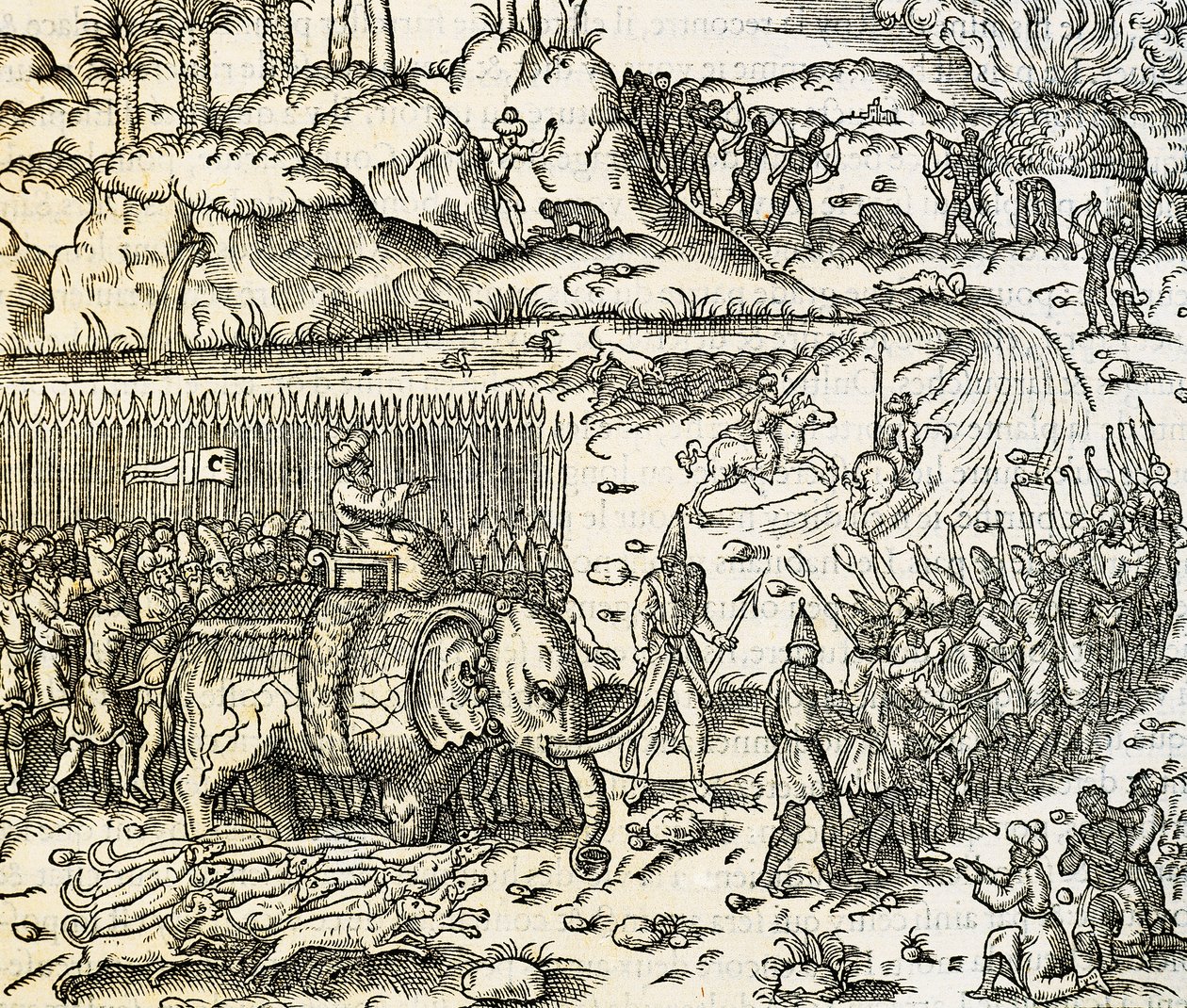 Królestwo Sofali, ojczyzna kopalni złota Mozambiku, rycina z Uniwersalnej kosmologii, Andre Thevet (1504-1592), Paryż autorstwa Andre Thevet