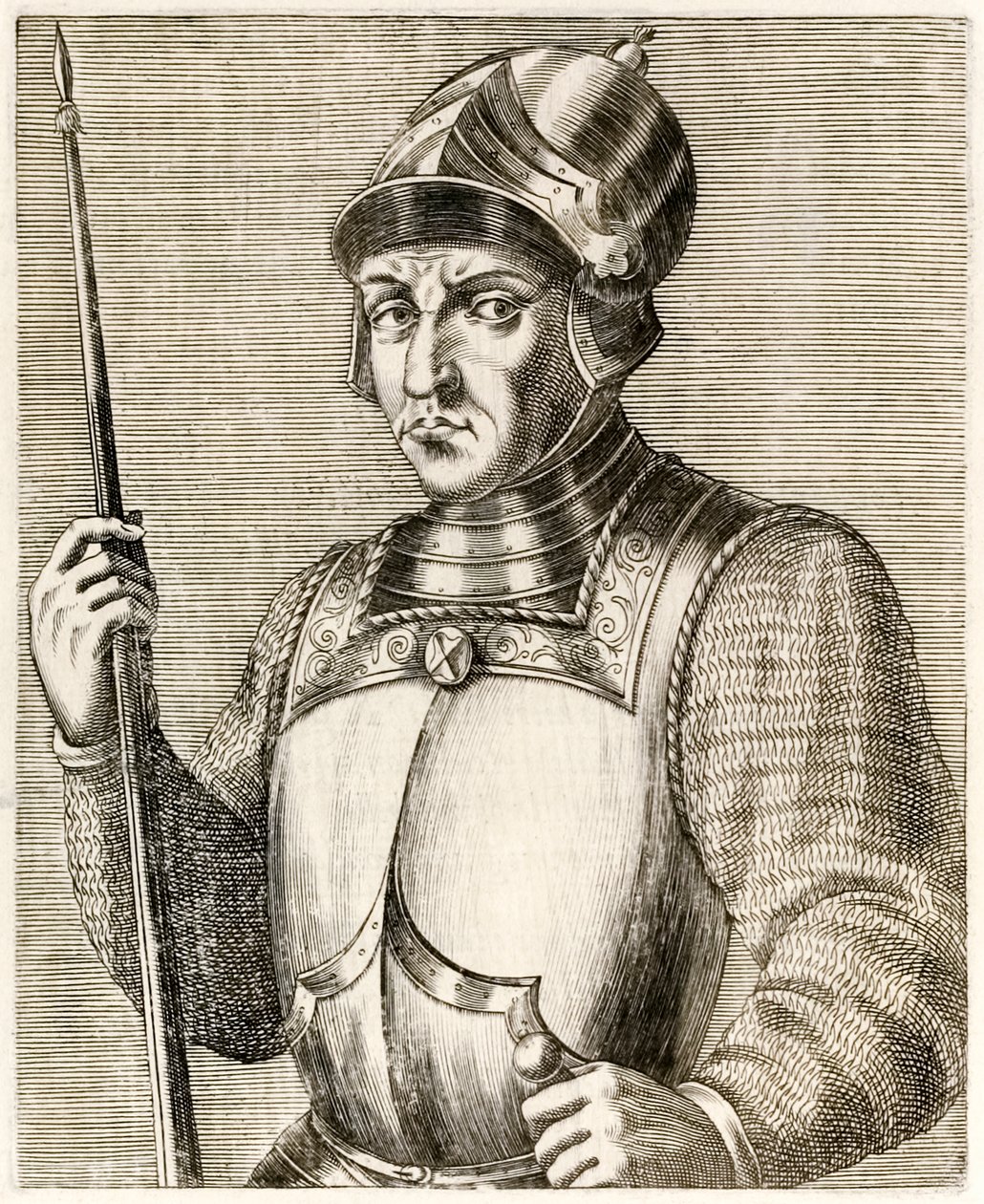 Wilhelm Zdobywca, pierwszy król Anglii normański, z Prawdziwych portretów André Théveta opublikowanych w 1584 r. autorstwa Andre Thevet
