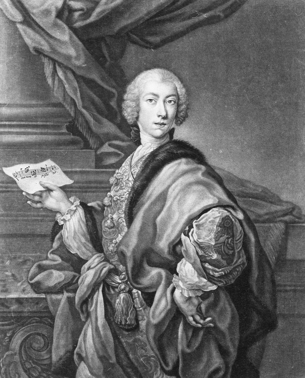 Angelo Maria Monticelli, grawerowane przez Johna Fabera autorstwa Andrea Casali