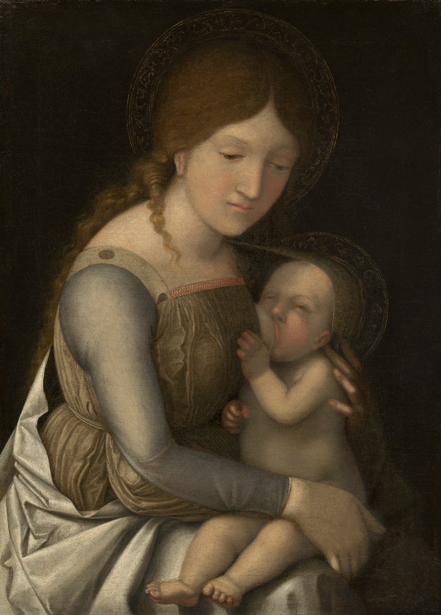 Madonna z Dzieciątkiem, ok.15051510 autorstwa Andrea Mantegna