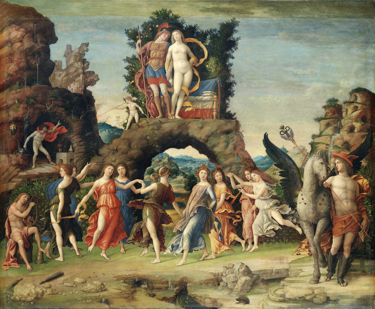 Parnas autorstwa Andrea Mantegna