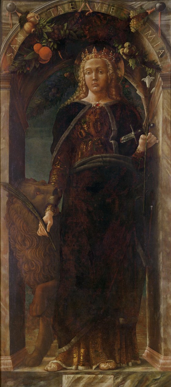 Święta Eufemia, 1454 autorstwa Andrea Mantegna