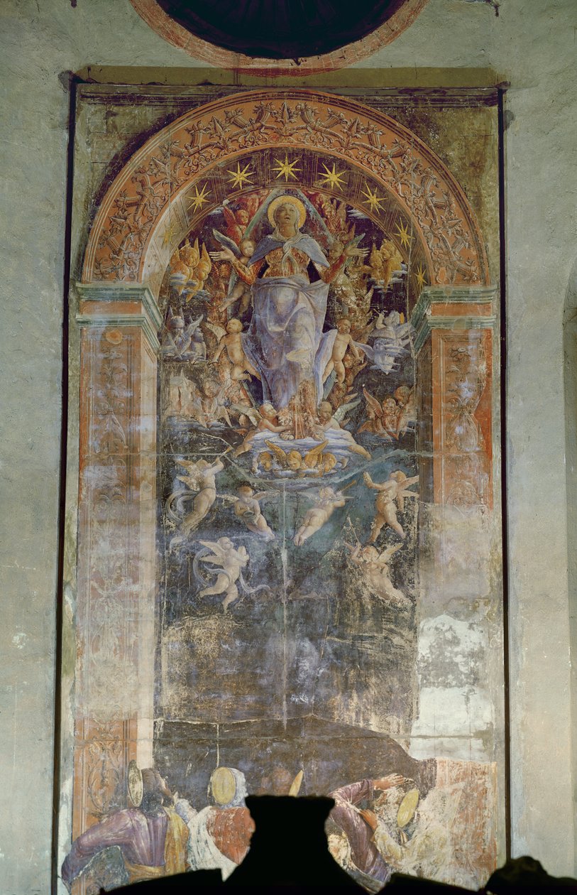 Wniebowzięcie, ok.1450-56 autorstwa Andrea Mantegna