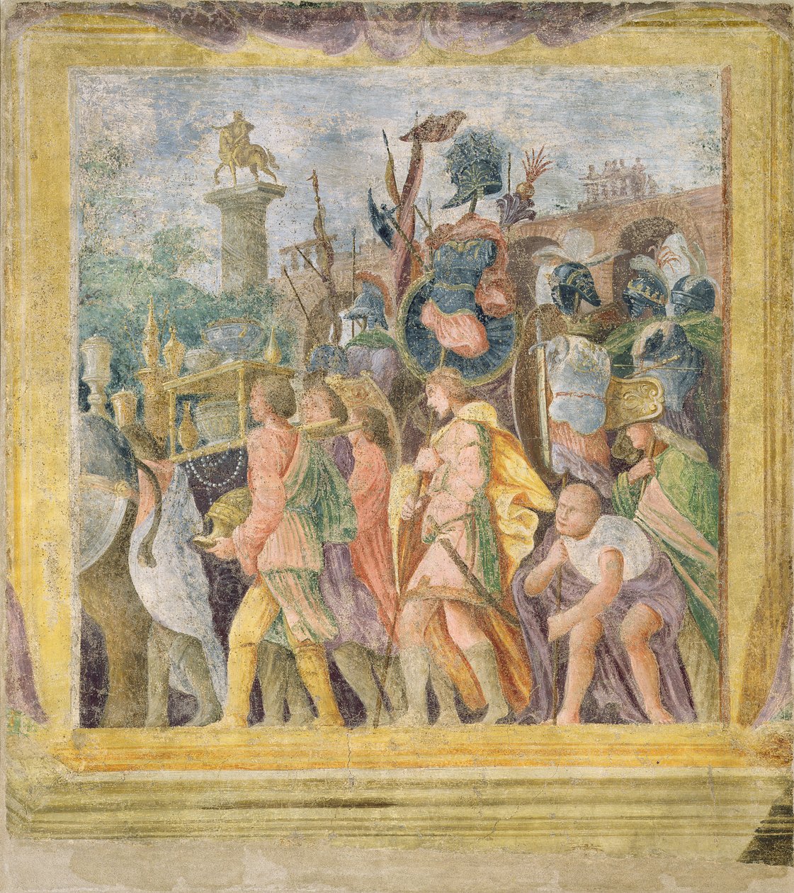 Triumf Cezara autorstwa Andrea Mantegna