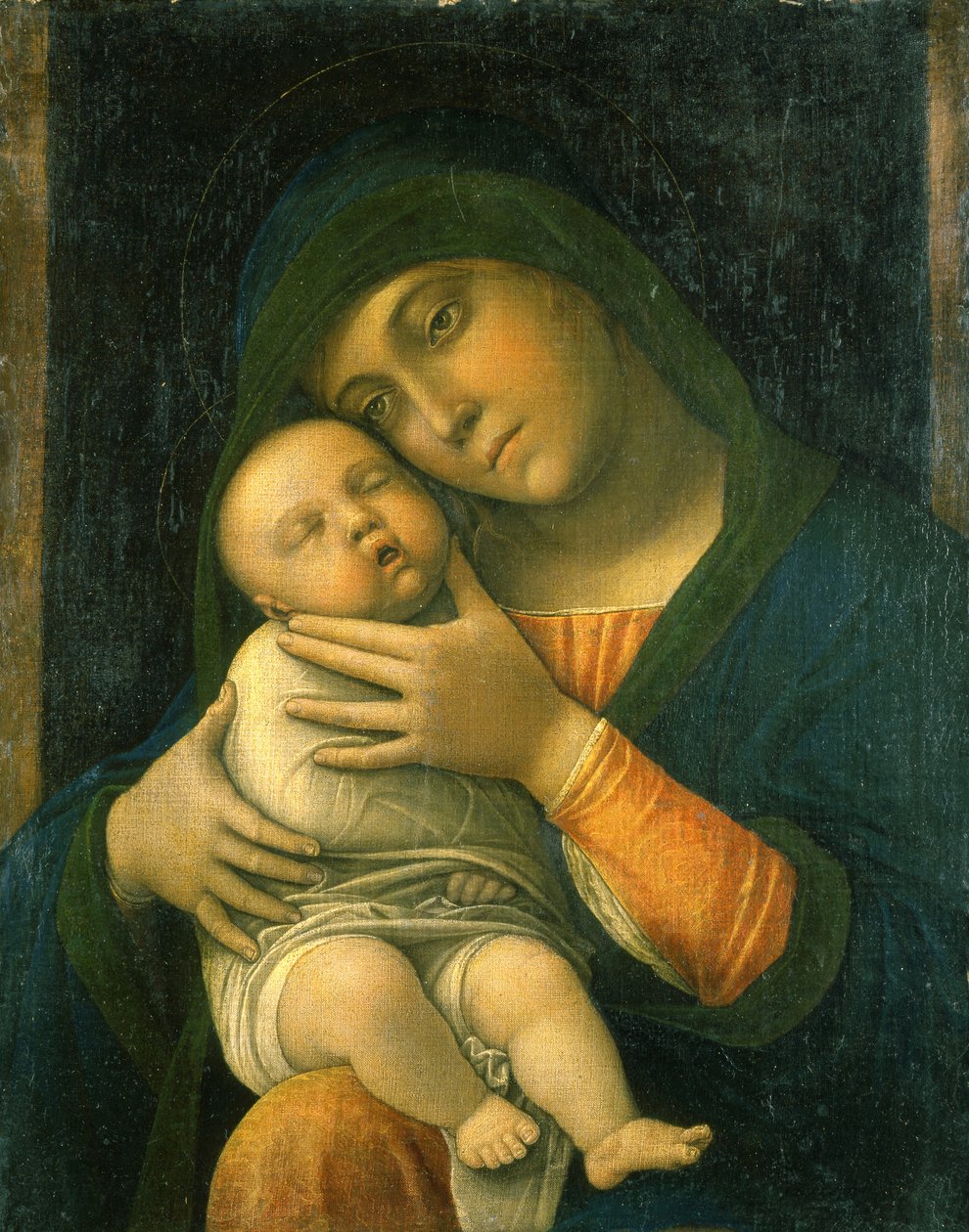 Dziewica i Dziecko autorstwa Andrea Mantegna
