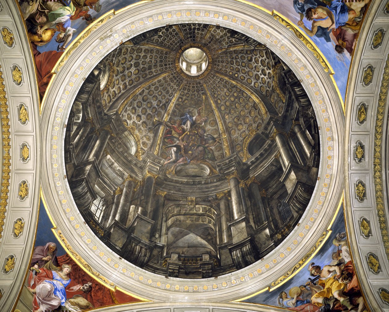 Kopuła kościoła św Ignacego, 1685 autorstwa Andrea Pozzo
