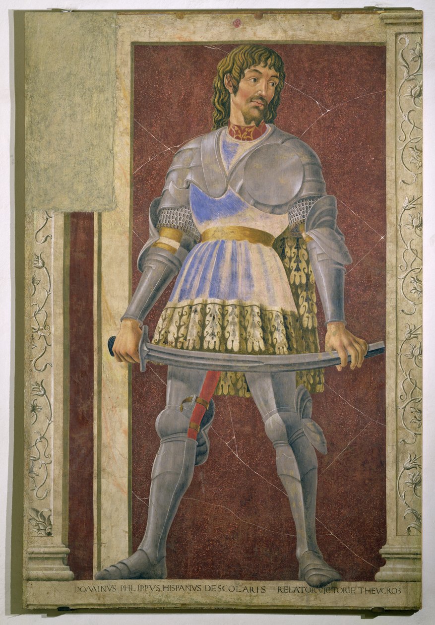 Pippo Spano (1369-1426) z serii słynnych kobiet i mężczyzn Villa Carducci, ok.1450 autorstwa Andrea del Castagno