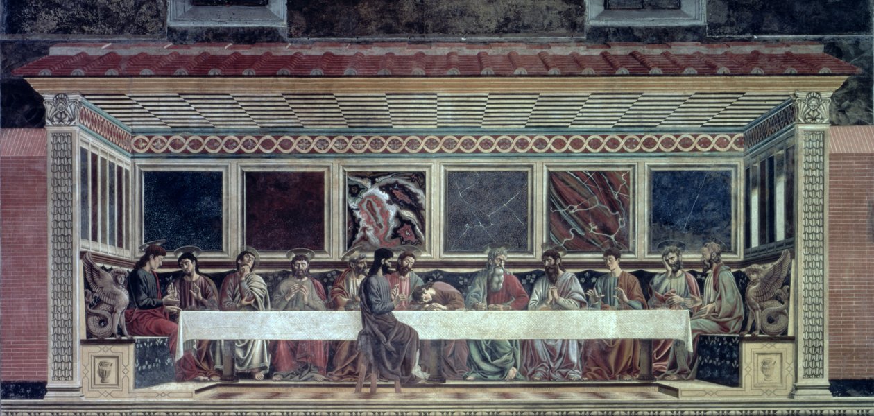 Ostatnia Wieczerza, ok. 1447 r. autorstwa Andrea del Castagno
