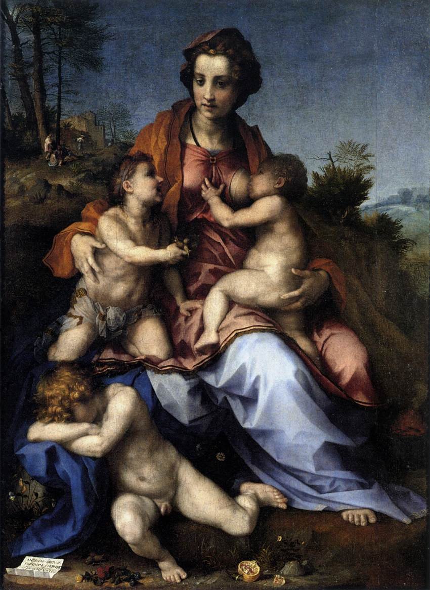Dobroczynność autorstwa Andrea del Sarto