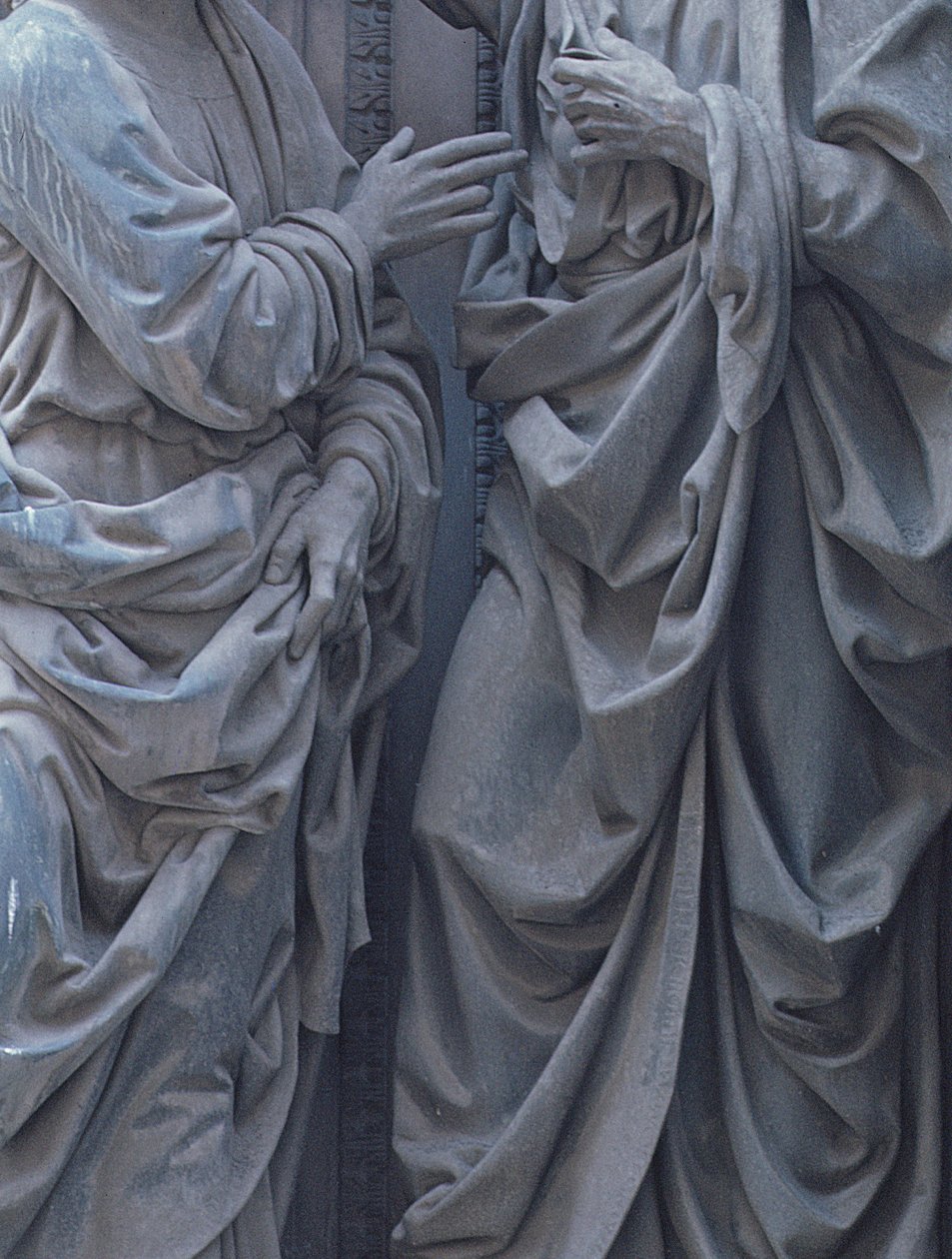 Niewiarygodnie św. Tomasza, 1466-83 detal z brązu z 241031 autorstwa Andrea del Verrocchio
