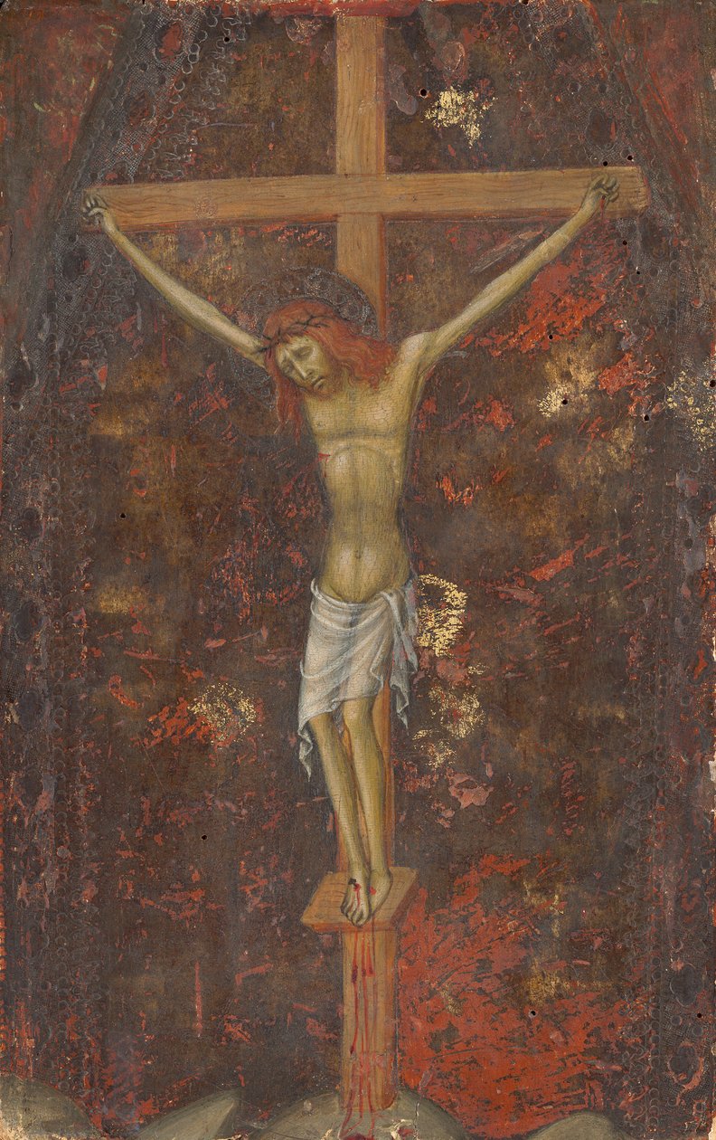 Ukrzyżowanie (rewers), ok. 1415 (tempera na płycie) autorstwa Andrea di Bartolo