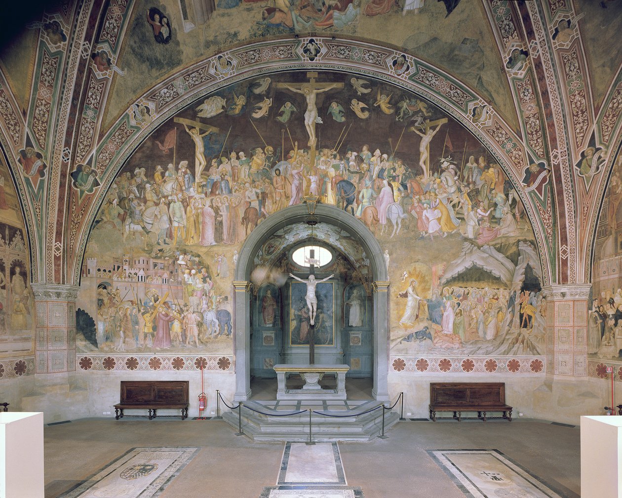 Sceny z życia Chrystusa, z kaplicy hiszpańskiej, ok. 1365 autorstwa Andrea di Bonaiuto