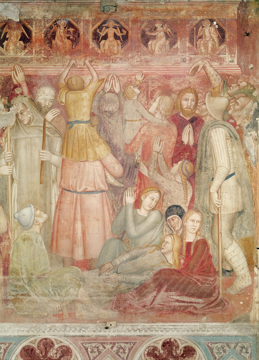 Głoszenie św. Piotra Męczennika, ok. 1366-68 autorstwa Andrea di Bonaiuto