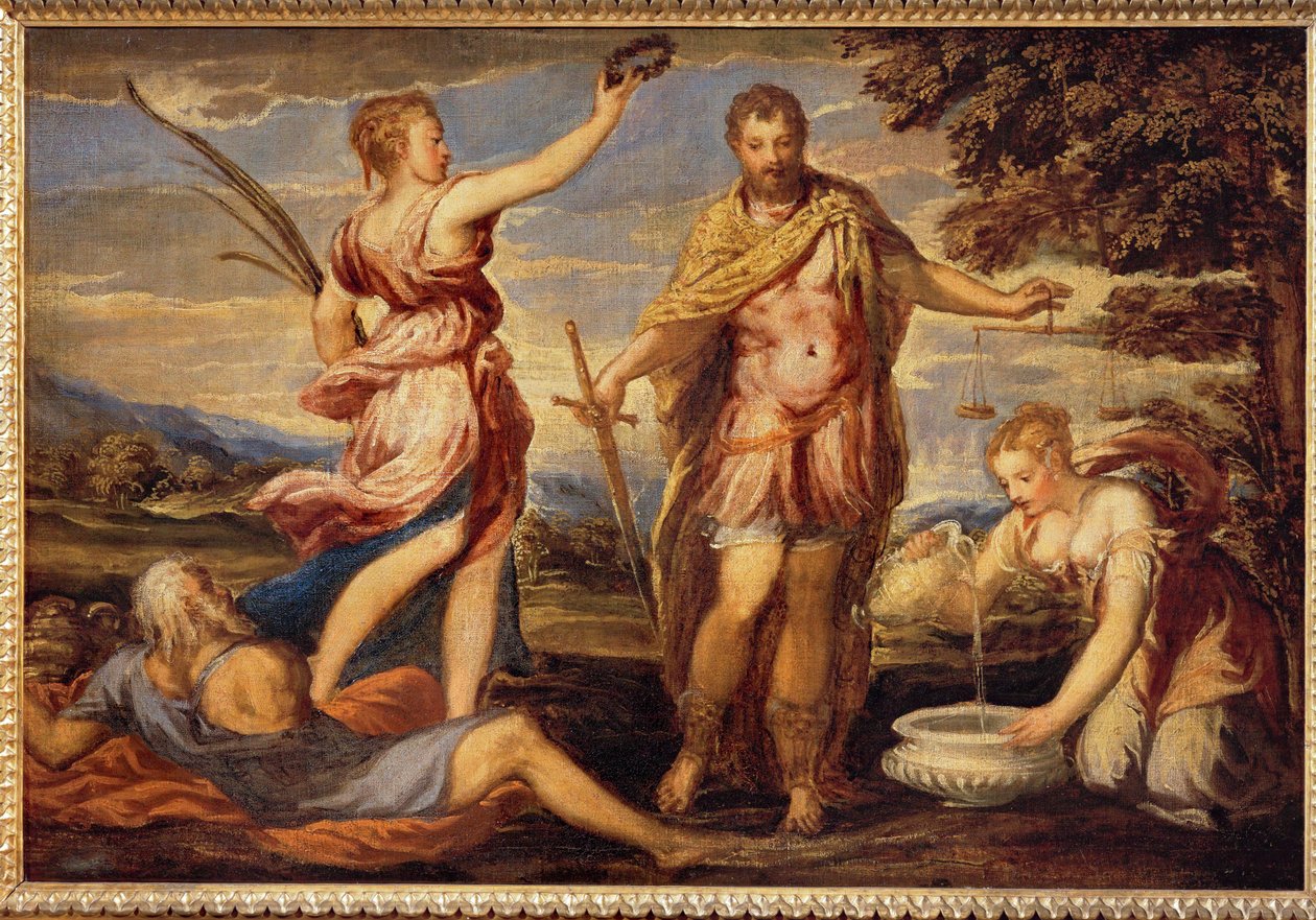 Scypion Afrykański Około 1555/60 r. autorstwa Andrea (fl.1527/30-63) Schiavone