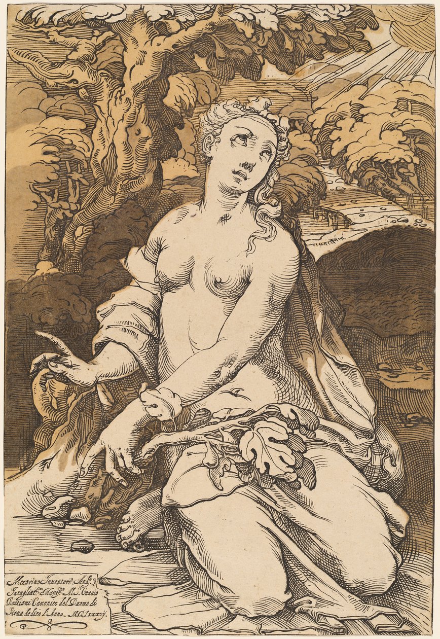 Ewa, 1587. autorstwa Andrea Andreani