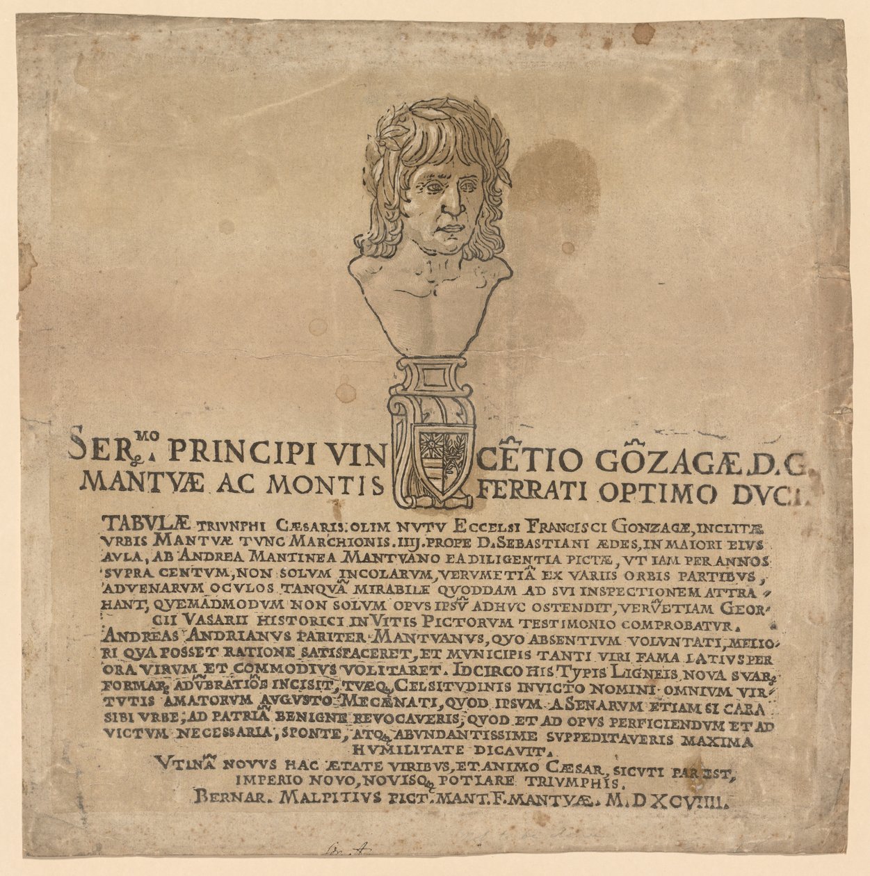 Triumf Juliusza Cezara, 1593-99. autorstwa Andrea Andreani