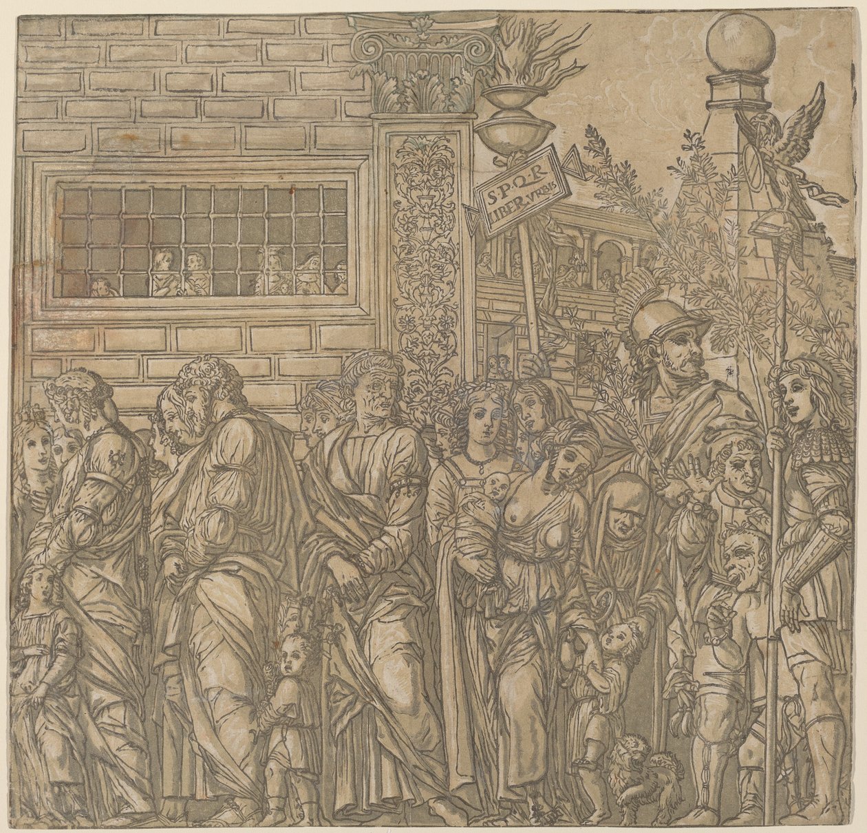 Triumf Juliusza Cezara autorstwa Andrea Andreani after Andrea Mantegna