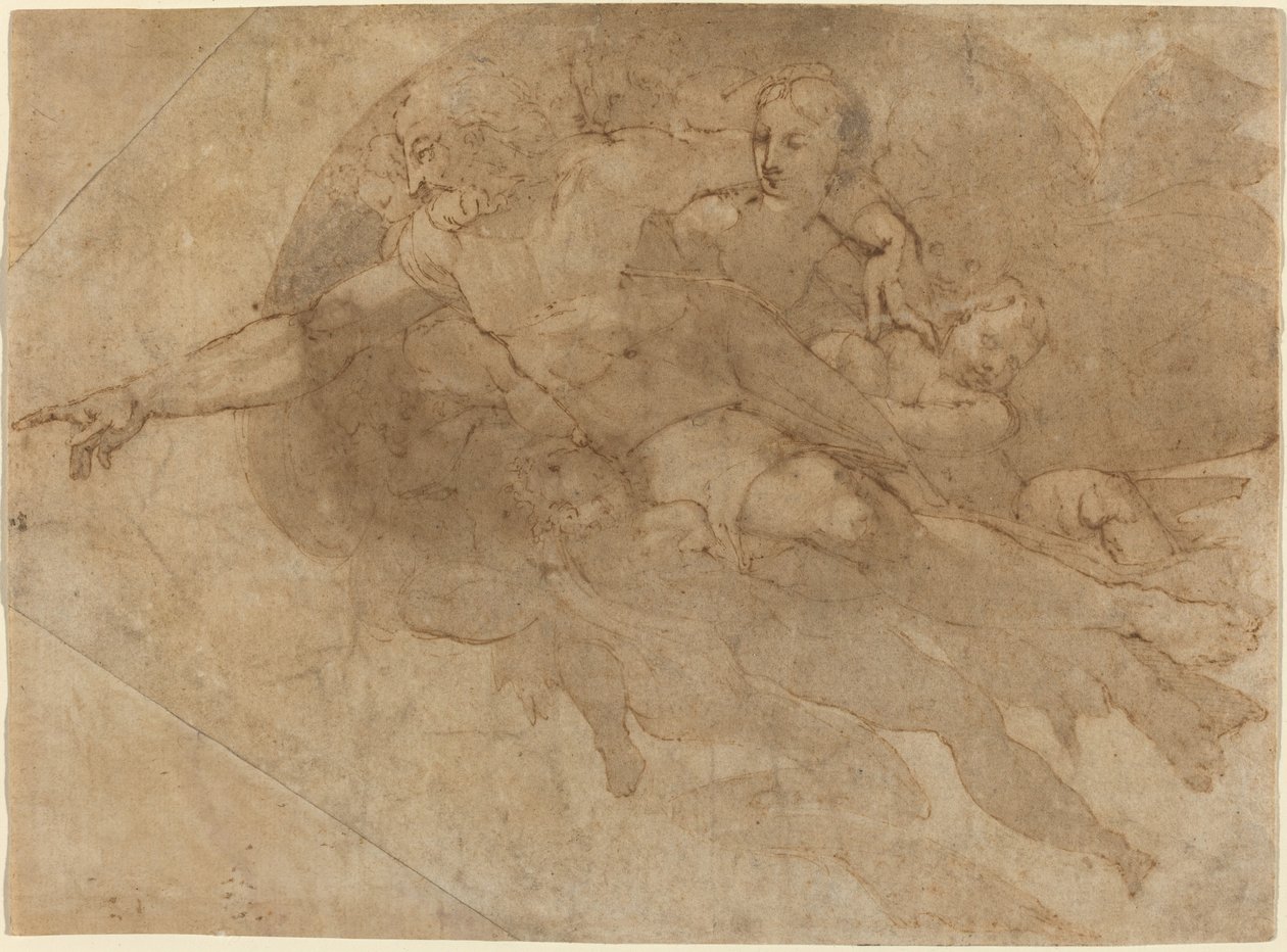 Bóg Ojciec w chwale autorstwa Andrea Boscoli after Michelangelo