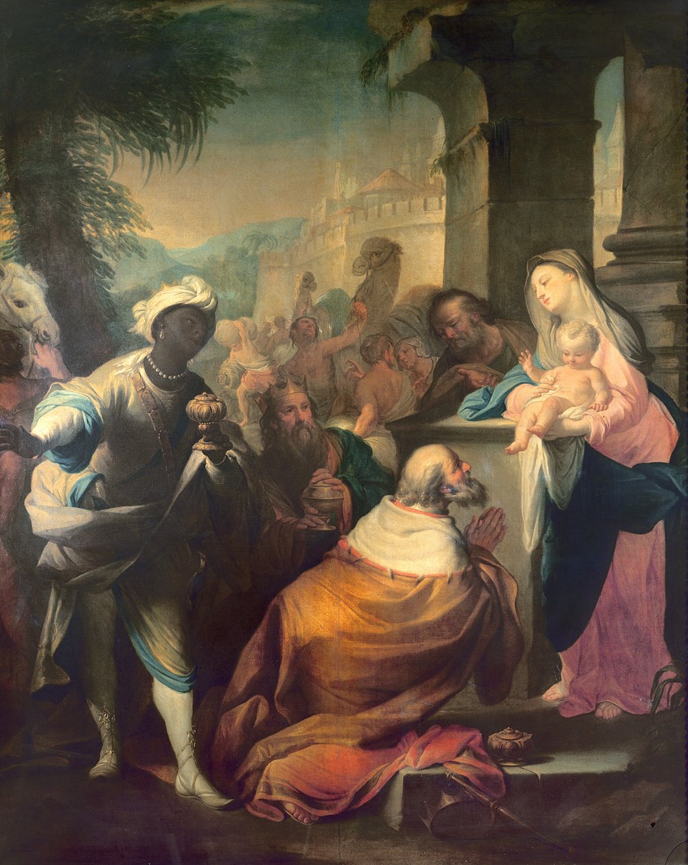 Adoracja Trzech Króli, ok. 1750 (szczegóły patrz 87286) autorstwa Andrea Casali
