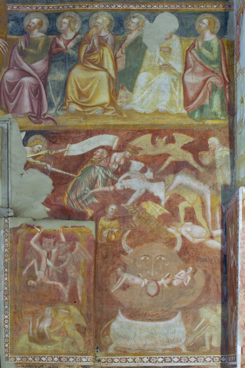 Tortury potępionych (fresk) autorstwa Andrea De Bruni