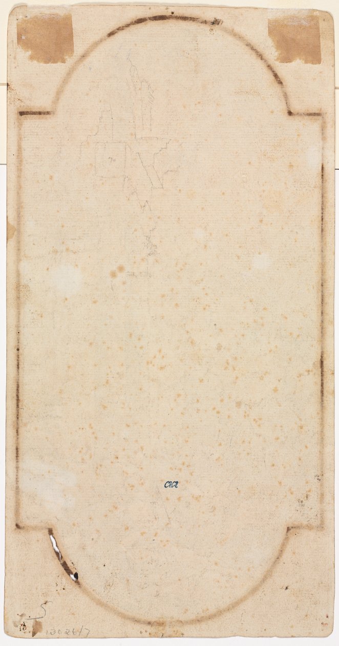 Fragment łuku (odrysowanie od recto) (verso) autorstwa Andrea Locatelli