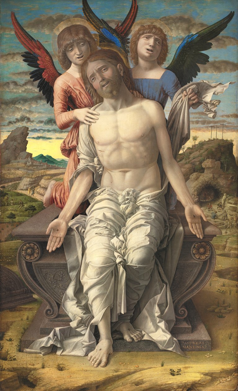 Chrystus jako cierpiący Odkupiciel autorstwa Andrea Mantegna